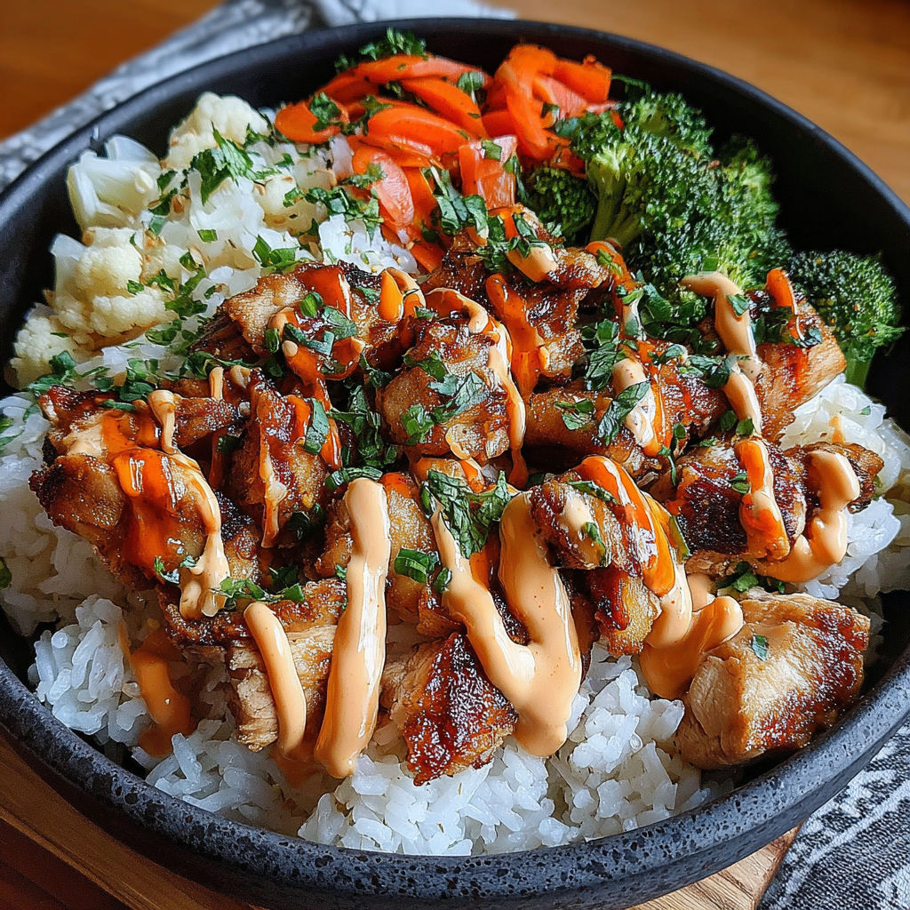 A bowl of food with broccoli and carrots.