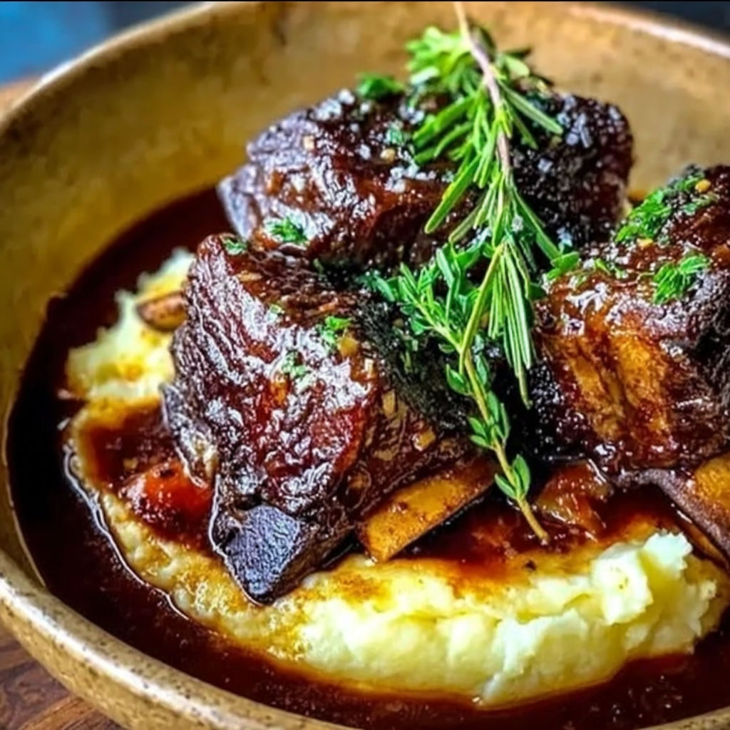 A bowl of meat and potatoes.
