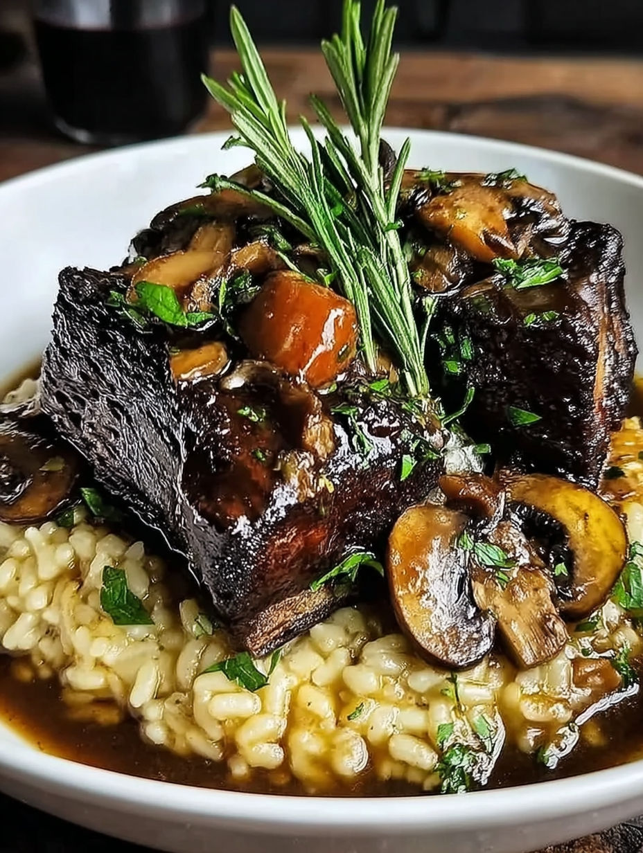 A plate of food with a piece of meat and mushrooms.