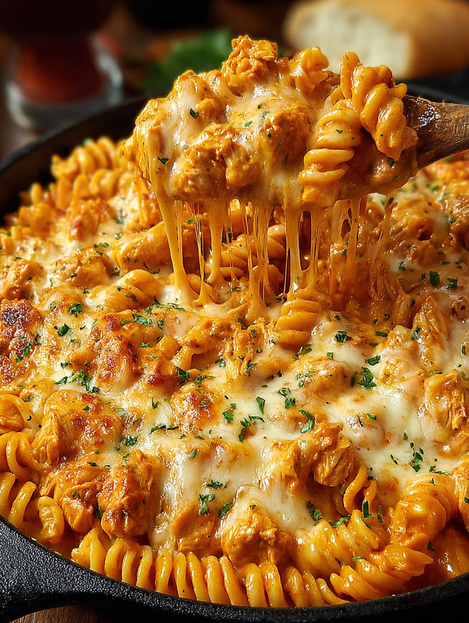 A close up of a bowl of pasta with cheese and meat.