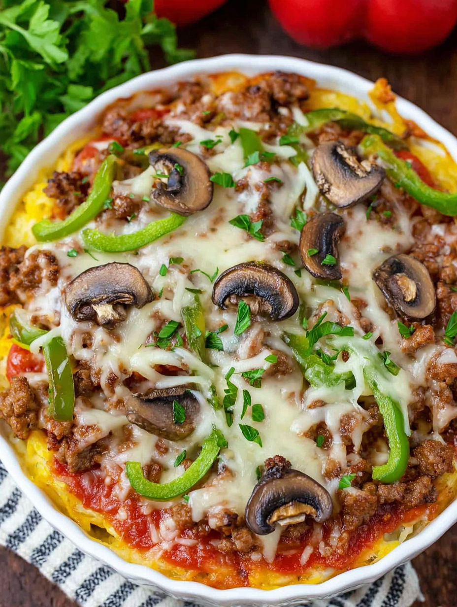 A bowl of meat and vegetables.