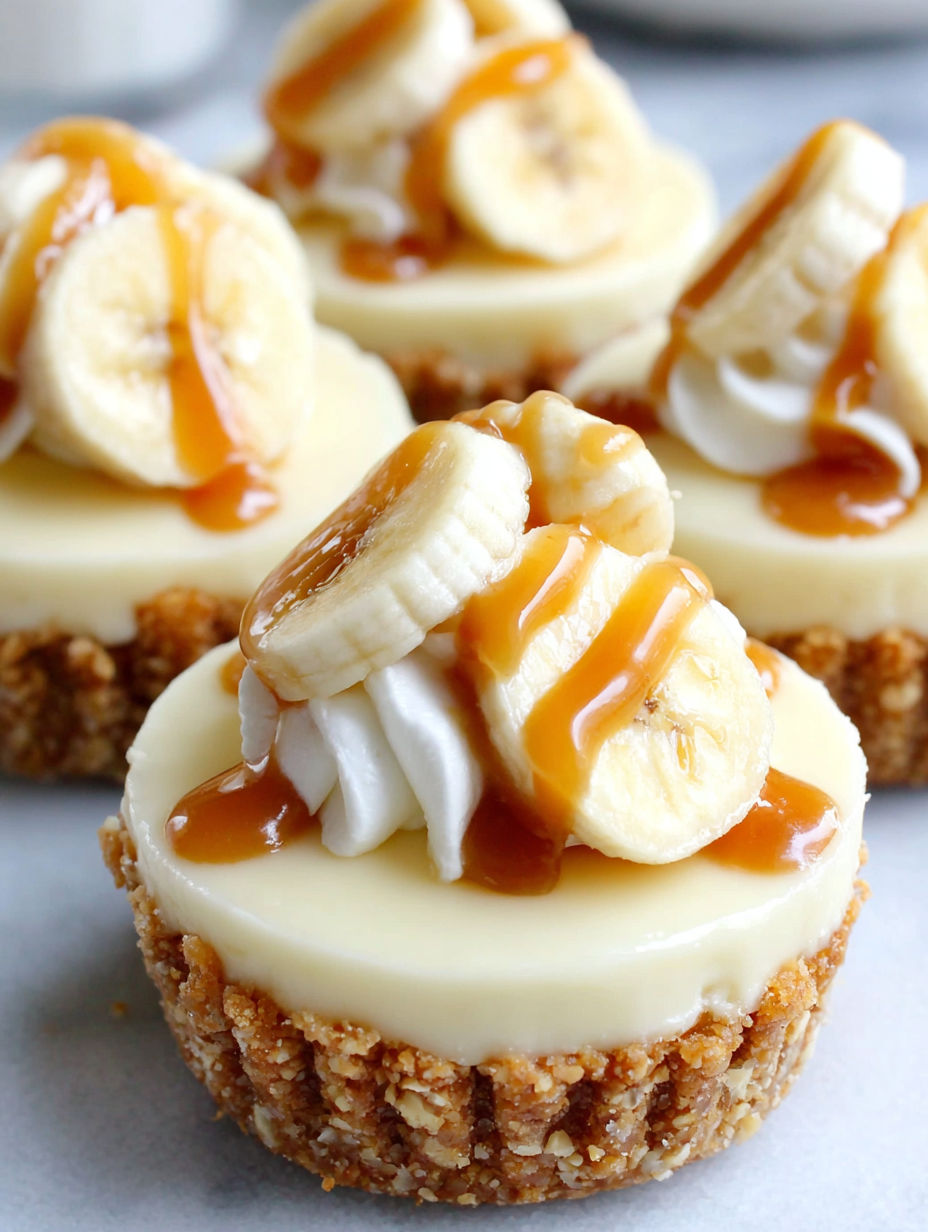 A dessert with bananas and cream.