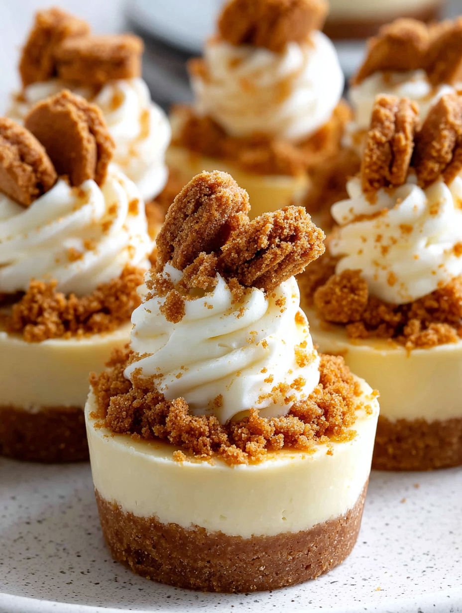 Mini Biscoff Cheesecake Cups.
