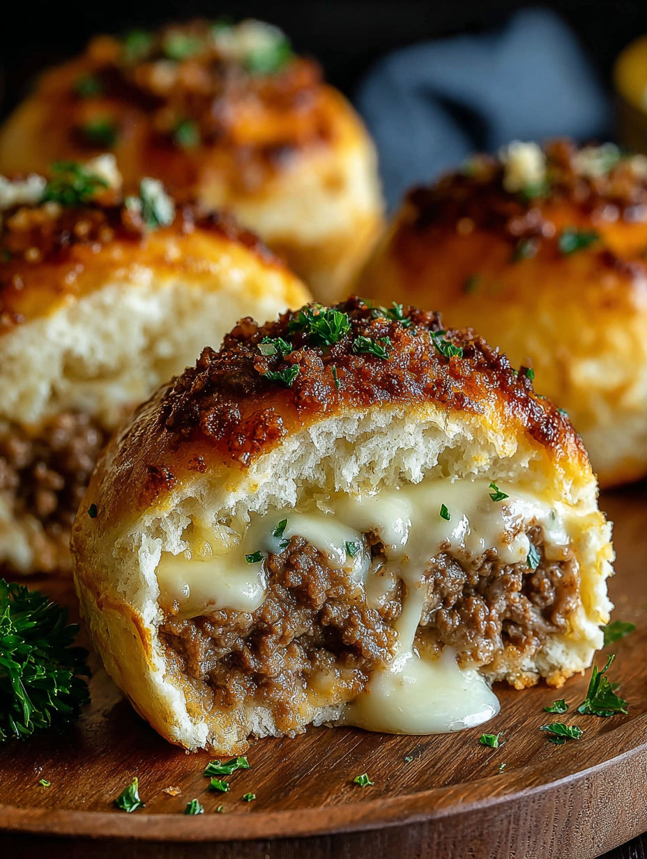 A plate of savory stuffed cheese bombs.