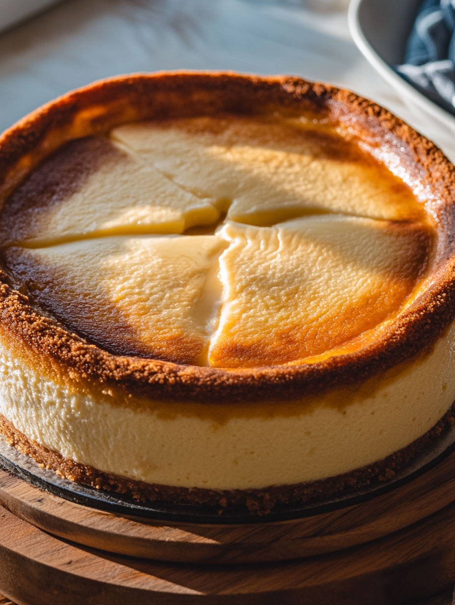 A slice of apple cinnamon cheesecake.