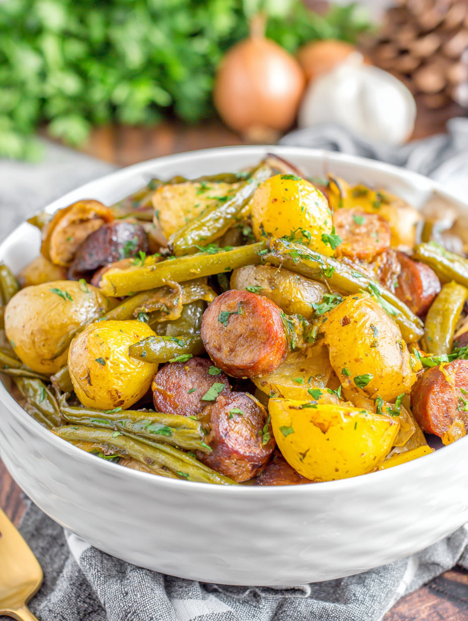 A bowl of crockpot swamp potatoes.