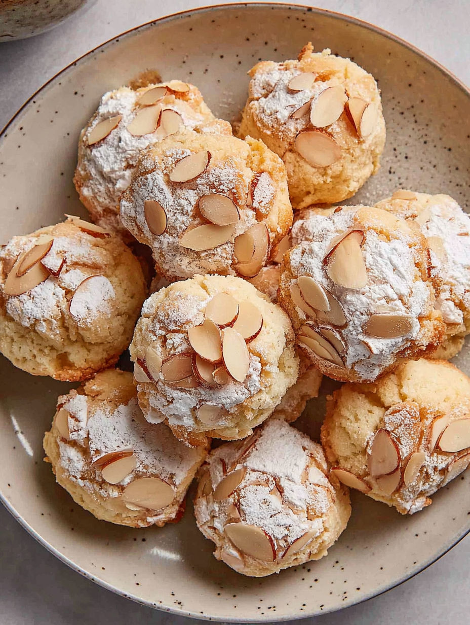 A plate of marzipan-plätzchen.