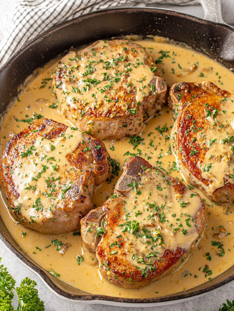 A pan of meat with gravy.