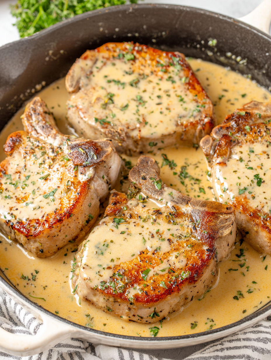 A pan of meat with sauce on it.