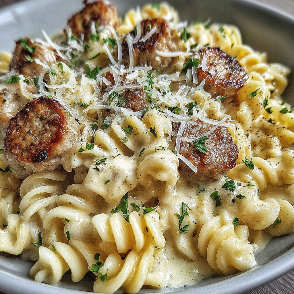 A bowl of creamy pepper jack pasta.