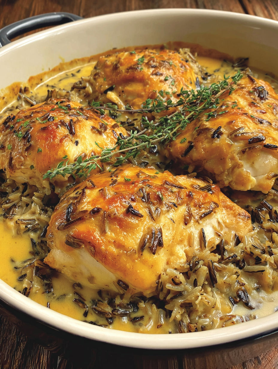 A bowl of chicken and rice.