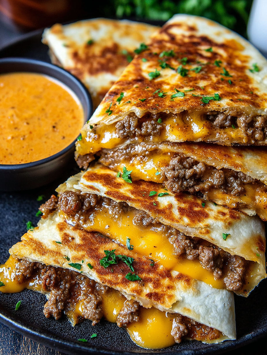 A stack of crispy smashed cowboy butter melts.