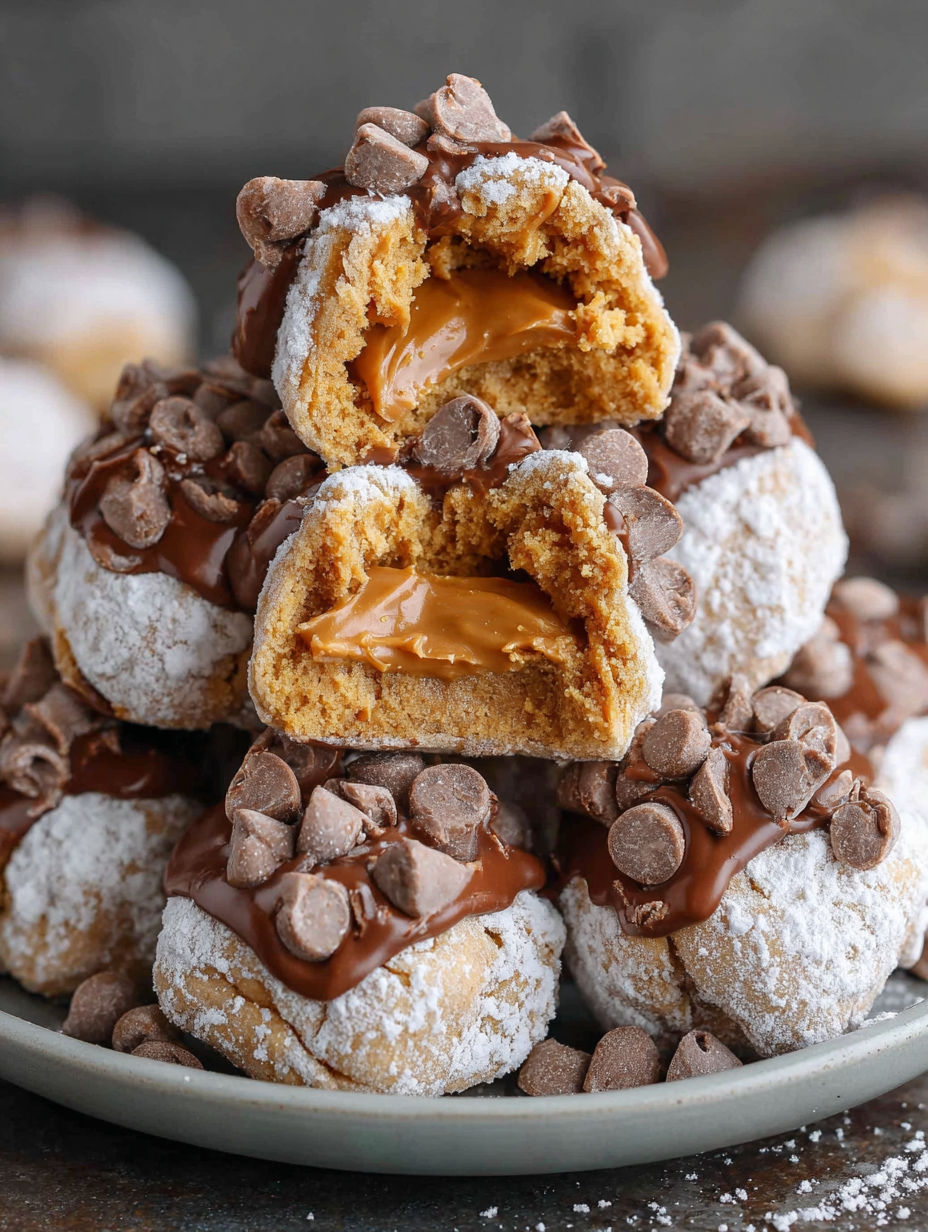 A stack of Peanut Butter Muddy Buddies.