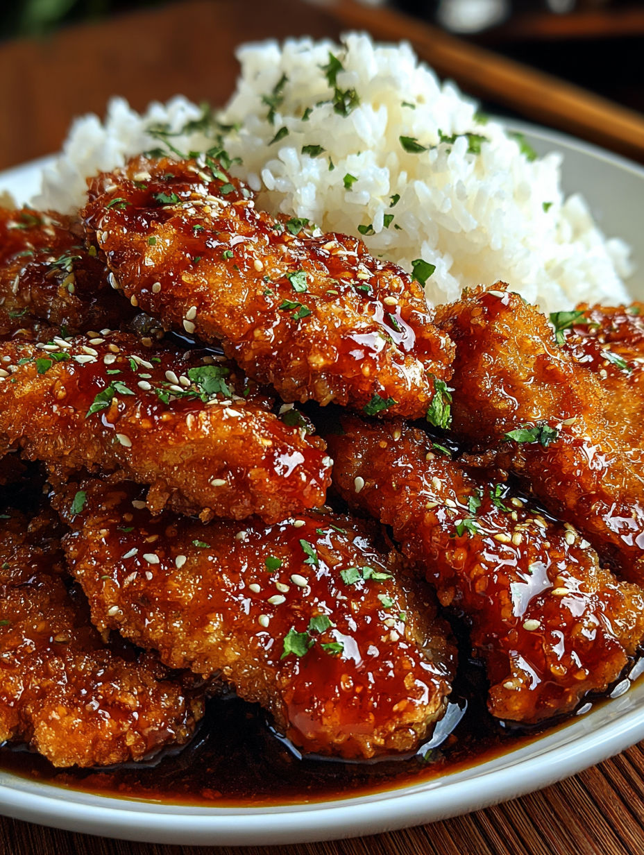 A plate of chicken with a sauce on top.