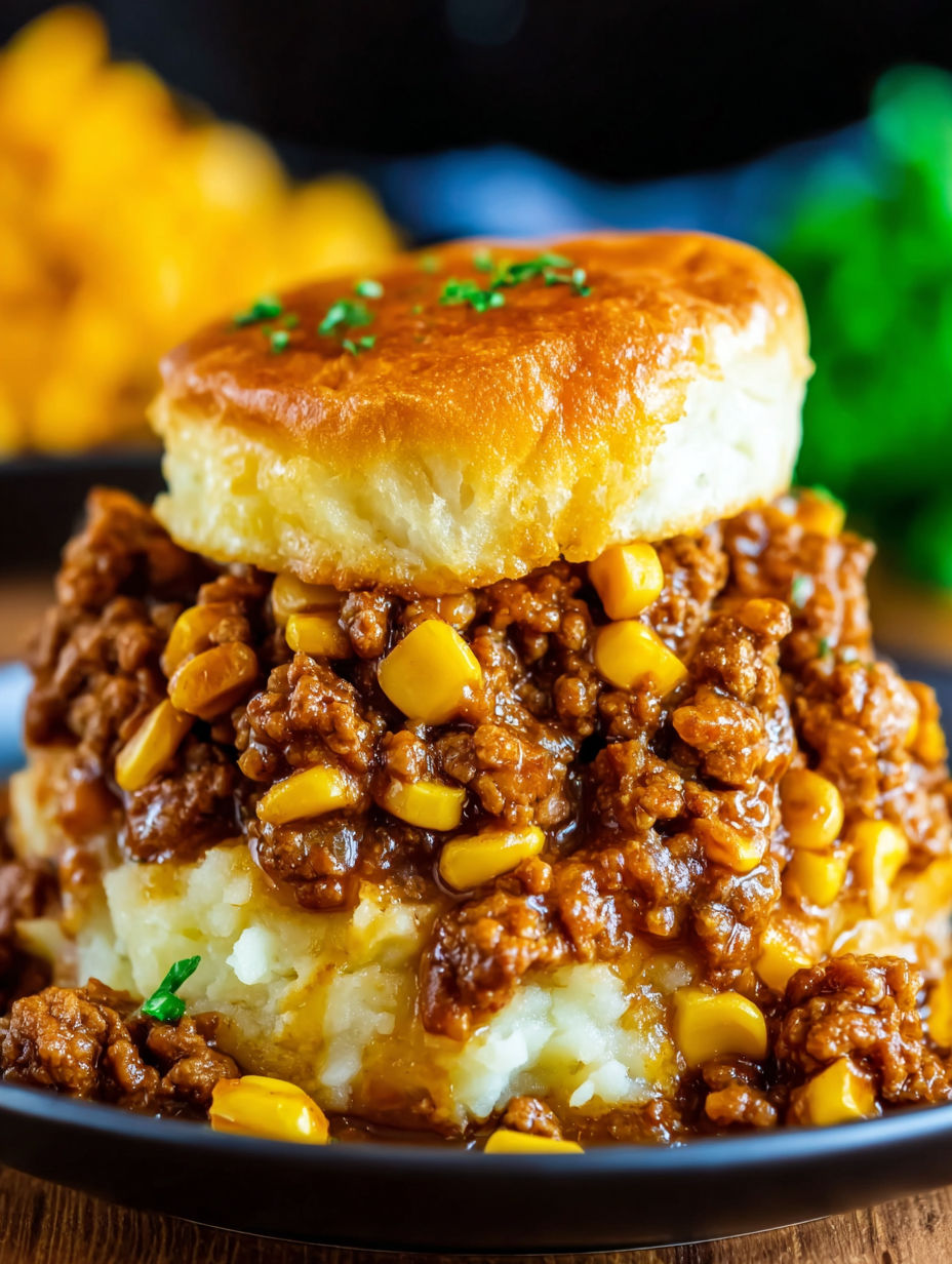 A delicious Shepherd's Pie Sloppy Joes.