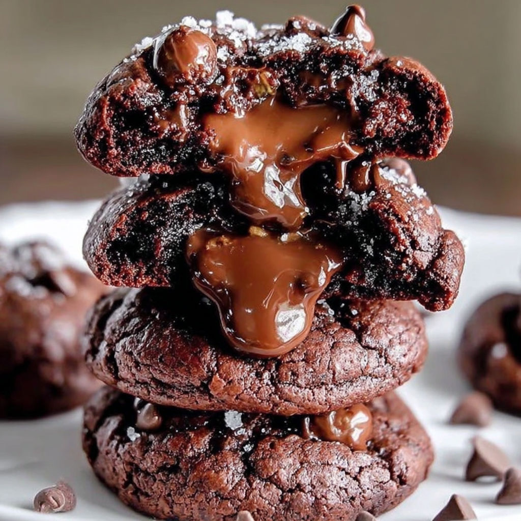 Chocolate Lava Brownie Cookies.