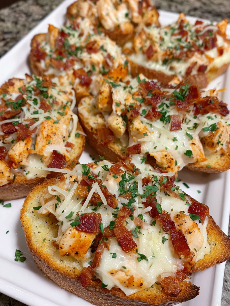 Bacon and cheese on a toast.