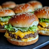 Mini Big Mac Cheeseburgers.
