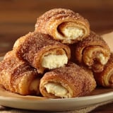 A stack of cinnamon-sugar cream cheese rolls.