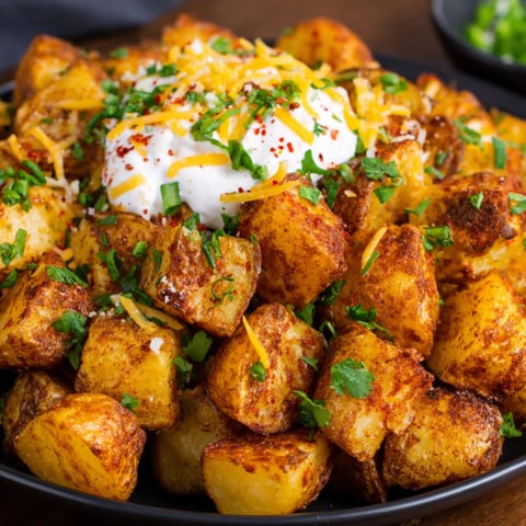 A plate of Taco Bell Fiesta Potatoes.
