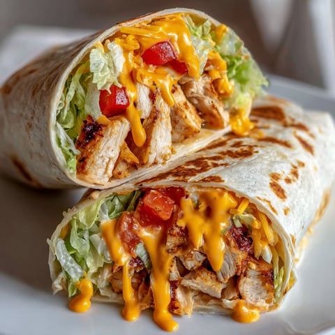 A Chipotle Ranch Chicken Burrito with lettuce and tomatoes.