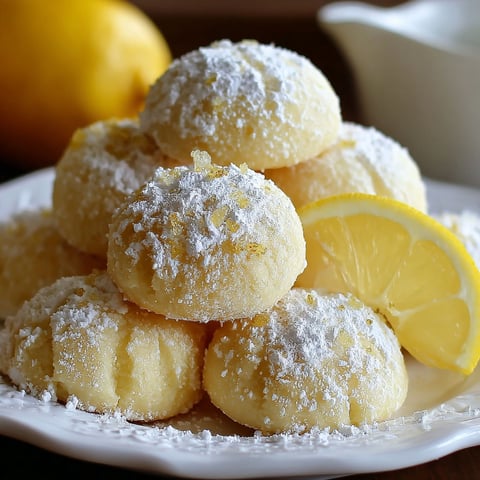 A plate of lemon meltaways.