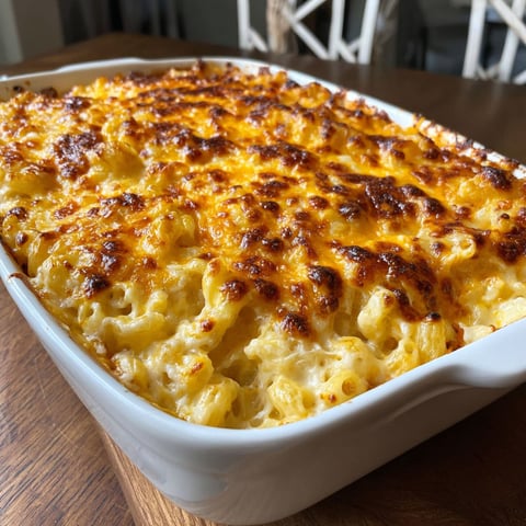 A creamy cheesy four cheese mac.